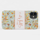 Coques Case-Mate iPhone c'est la typographie de l'automne de l'automne (Dos (Horizontal))