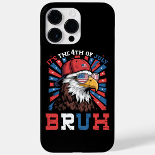 Coque Pour Pour iPhone 14 Pro Max C'est le 4 juillet Bruh Aigle américain Patriote
