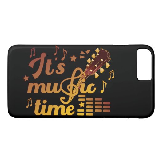 Coques Case-Mate iPhone C'est l'heure de la musique, la guitare d'or (Dos (Horizontal))