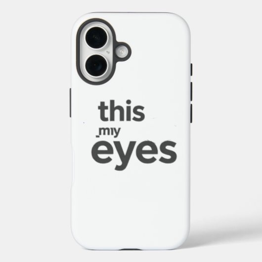 Coques Case-Mate iPhone c'est mes yeux blanc noir (Verso)