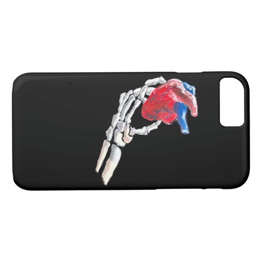 Coques Case-Mate iPhone C'Est Mon Coeur - Squelette Mains Coeurs (Dos (Horizontal))