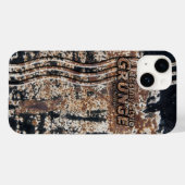 Coques Case-Mate iPhone C'est mon style GRUNGE Lettres rouillées (Verso (horizontal))
