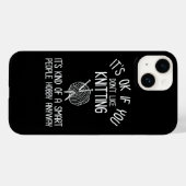 Coques Case-Mate iPhone C'est OK si vous n'aimez pas tricoter (Verso (horizontal))