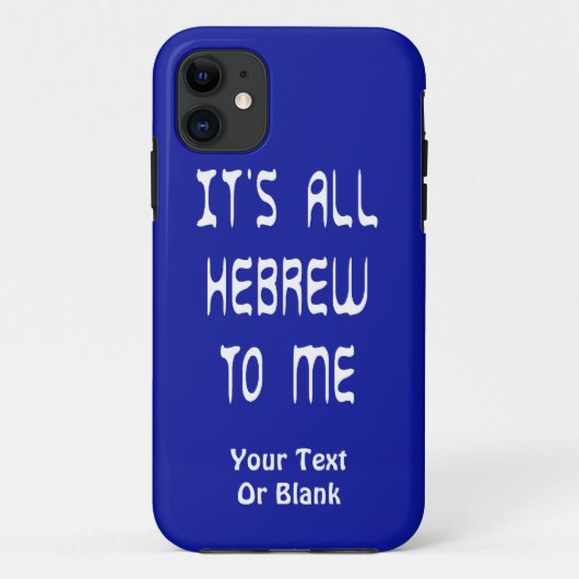 Coques Case-Mate iPhone C'est tout Hébreu pour moi (Dos)