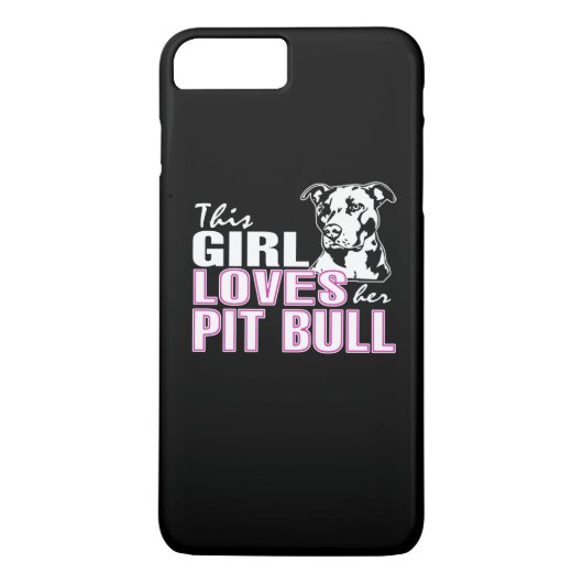 Coques Case-Mate iPhone Cette fille aime son PITBULL (Dos)