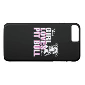 Coques Case-Mate iPhone Cette fille aime son PITBULL (Dos (Horizontal))