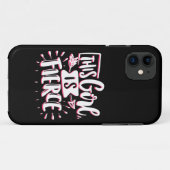 Coques Case-Mate iPhone Cette Fille Est L'Autonomisation De Fille Fierce (Dos (Horizontal))