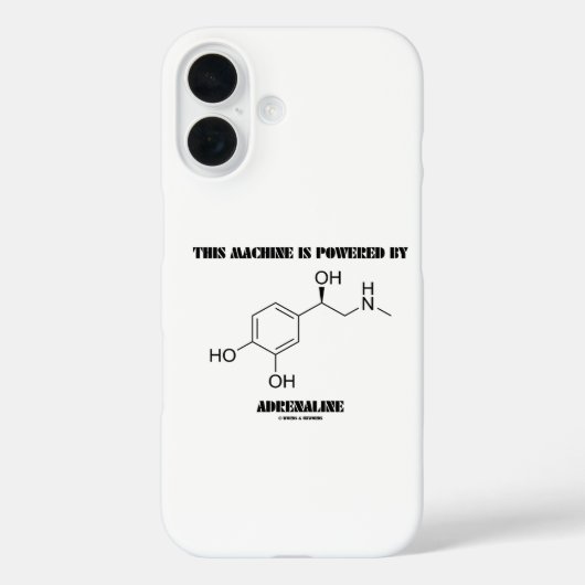 Coques Case-Mate iPhone Cette Machine Est Alimentée Par La Molécule D'Adré (Verso)
