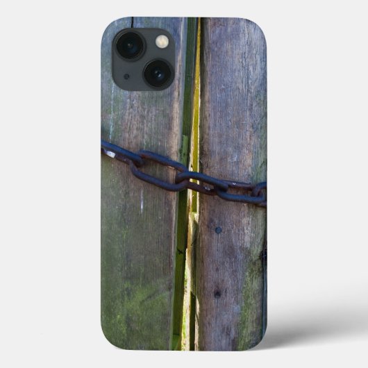 Coques Case-Mate iPhone Chain on wood (Verso)