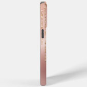 Coques Case-Mate iPhone Chaînes de glam or rose (Verso / Droite)