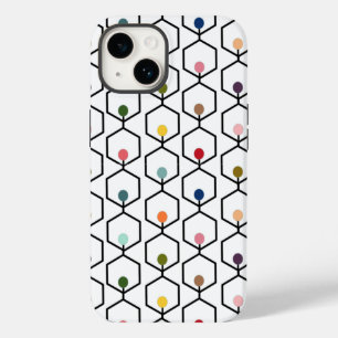 Coque Pour iPhone 14 Chaînes Hexagon