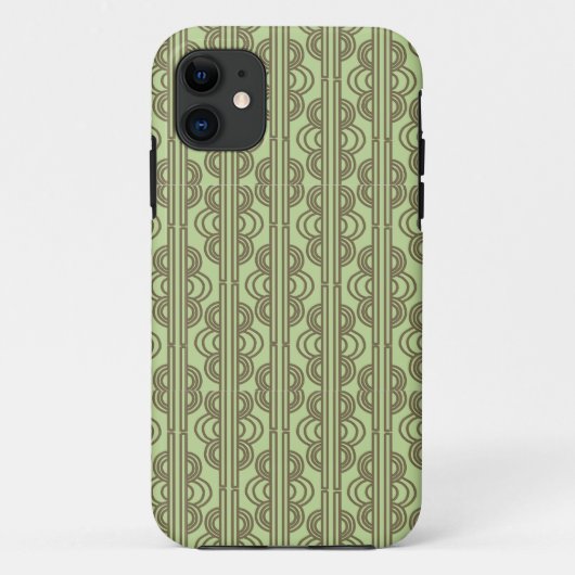 Coques Case-Mate iPhone Chaînes ovales vertes (Dos)