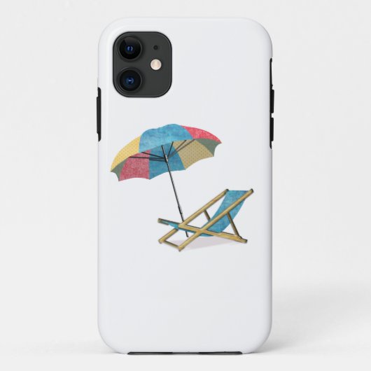 Coques Case-Mate iPhone Chaise et parapluie de plage (Dos)