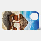 Coques Case-Mate iPhone Chaises longues sur la plage coussin (Verso (horizontal))
