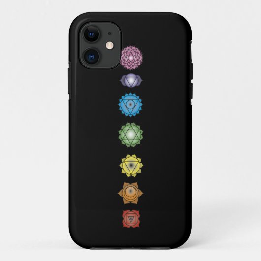 Coques Case-Mate iPhone chakras de yoga (Dos)