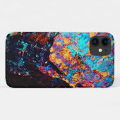 Coques Case-Mate iPhone Chalcopyrite minérale pierre cristal pierre noir (Dos (Horizontal))