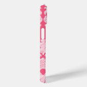 Coques Case-Mate iPhone Chalet rose et gris avec Monogramme (Verso / Droite)