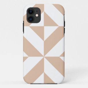 Coque Case-Mate Pour iPhone Chaleureux Beige Géométrique Motif