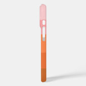 Coques Case-Mate iPhone Chaleureux Sunset Pink Terracotta Nom personnalisé (Verso / Gauche)