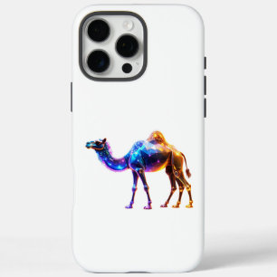 Coques iPhone 16 Pro Max Chameau Numérique Lumineux Art