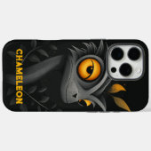 Coques Case-Mate iPhone Chameleon noir personnalisé (Verso (horizontal))