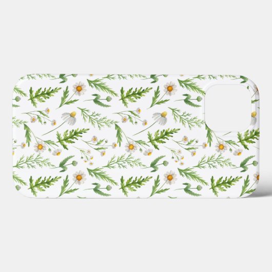 Coques Case-Mate iPhone Chamomile Fleur Botanique Rustique Motif (Verso (horizontal))