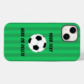 Coques Case-Mate iPhone Champ de balle de football cool (Verso (horizontal))