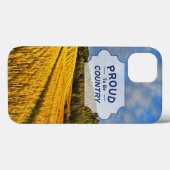 Coques Case-Mate iPhone Champ de blé après récolte (Verso (horizontal))