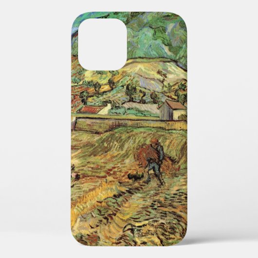 Coques Case-Mate iPhone Champ de blé clos avec paysan de Vincent van Gogh (Verso)