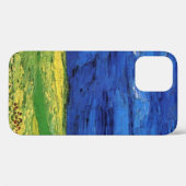 Coques Case-Mate iPhone Champ de blé sous ciel nuageux par Vincent van Gog (Verso (horizontal))