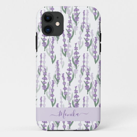 Coques Case-Mate iPhone Champ de lavande provence fleur violette (Dos)