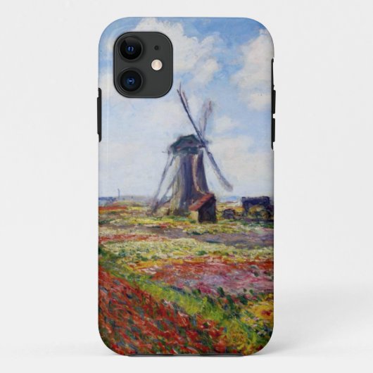 Coques Case-Mate iPhone Champ de Monet des tulipes avec le cas de l'iPhone (Dos)