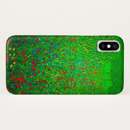 Coques Case-Mate iPhone Champ de pavot Gustav Klimt (Dos (Horizontal))
