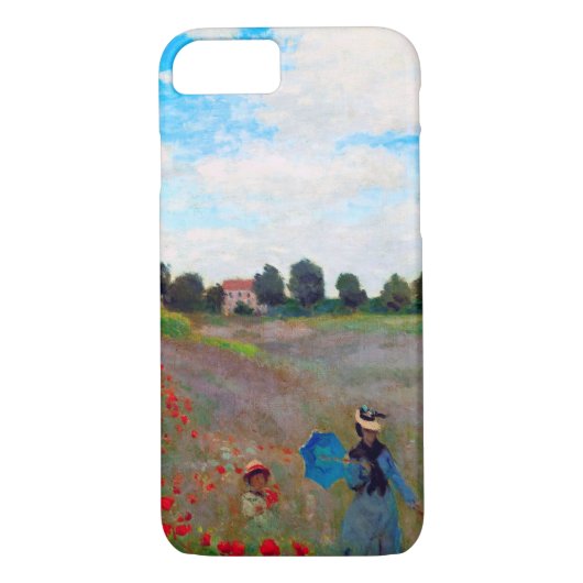 Coques Case-Mate iPhone Champ de pavot, Monet (Dos)