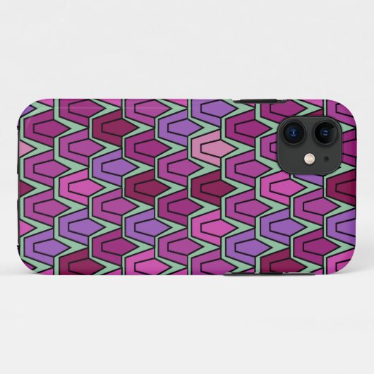 Coques Case-Mate iPhone Champ de tulipe pourpre (Dos (Horizontal))