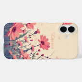 Coques Case-Mate iPhone Champ floral rose doux (Verso (horizontal))