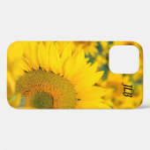 Coques Case-Mate iPhone Champ jaune de tournesols photo (Verso (horizontal))