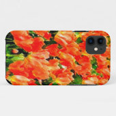 Coques Case-Mate iPhone Champ orange de tulipes (Dos (Horizontal))