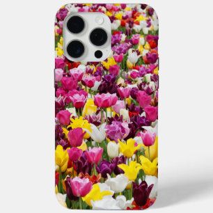 Coque iPhone 15 Pro Max champ plein de tulipes
