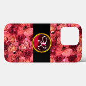 COQUES Case-Mate iPhone CHAMP ROSE ROSE ROSE ROSE ROSE ROSE ROUGE, MONOGRA (Verso (horizontal))