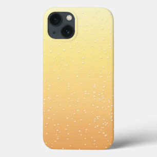 Etui iPhone 13 Champagne avec petites bulles Art Arrière - plan