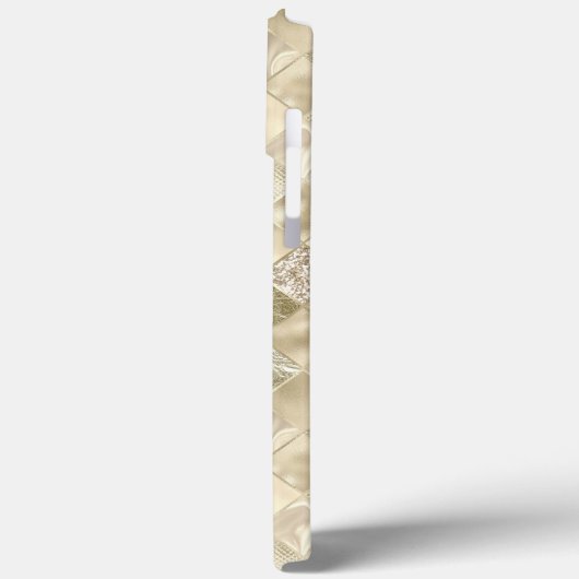 Coques Case-Mate iPhone Champagne métallique Crème Chic Parties scintillan (Verso / Gauche)