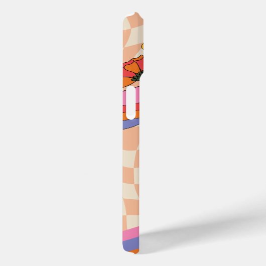 Coques Case-Mate iPhone Champignon Fleur Personnalisé Pêche Groovy 70s (Verso / Droite)