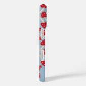 Coques Case-Mate iPhone Champignon Rouge - Bleu (Verso / Droite)
