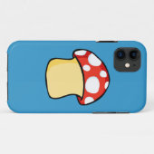 Coques Case-Mate iPhone Champignon rouge et blanc de point de polka (Dos (Horizontal))