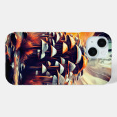 Coques Case-Mate iPhone Champignons Abstraits enchantés - Art Imaginaire (Verso (horizontal))