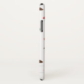 Coques Case-Mate iPhone Champignons automne doux motif_blanc (Dos/Droite)
