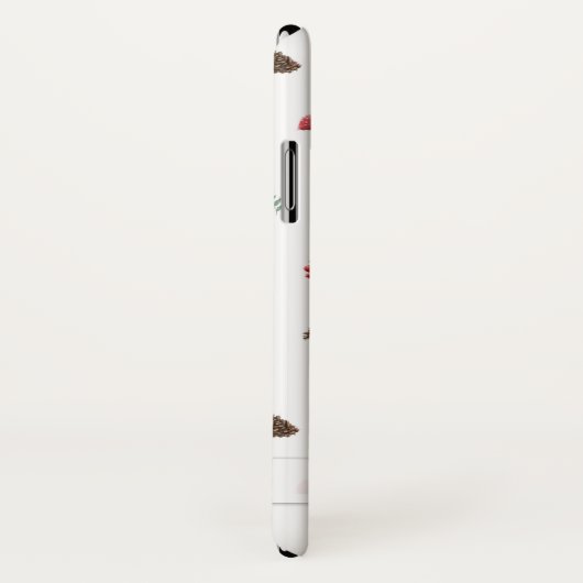 Coques Case-Mate iPhone Champignons automne doux motif_blanc (Dos/Droite)