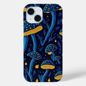 Coques Case-Mate iPhone Champignons bioluminescents néon rétro (Verso)