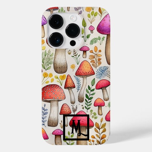 Coques Case-Mate iPhone Champignons botaniques (Verso)